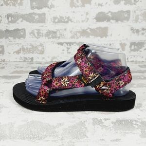 NEW Teva CA Red-Orange-Pink Original Universal Wildflower Summer Sandals V466